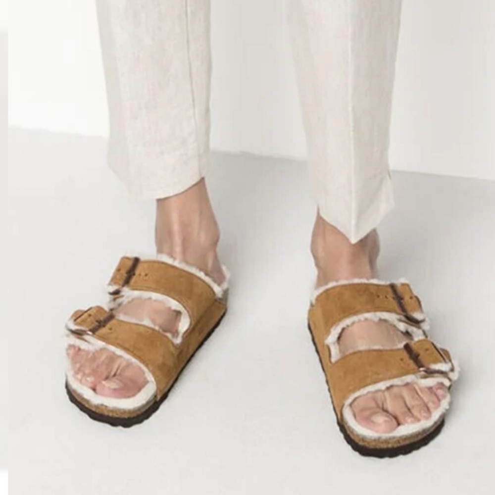 Birkenstock Arizona Shearling Lined Narrow Sandal
